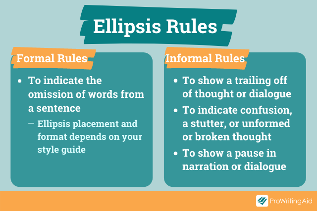 When and How To Use an Ellipsis (  )