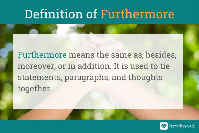 furthermore synonym in essay