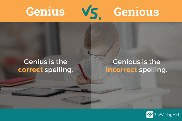 Genius vs. genious meaning
