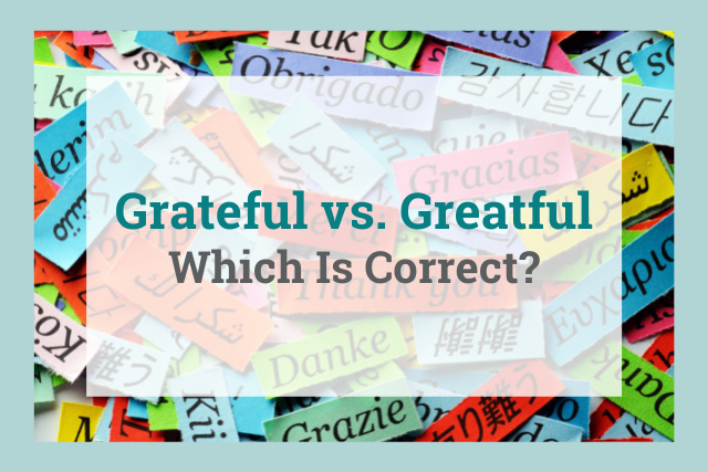 Greatful vs. grateful cover