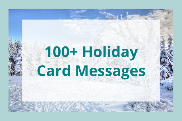 holiday card messages