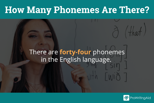 There are forty-four phonemes in English