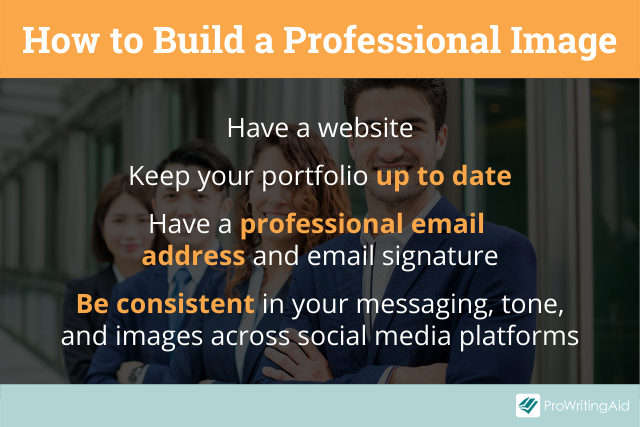 How to build a professional image
