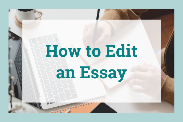 how to edit an essay on word