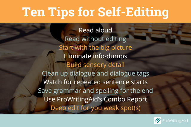 10 Tips for Self Editing for Fiction Writers