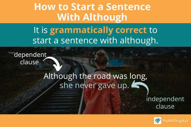 Can You Start a Sentence With Although?