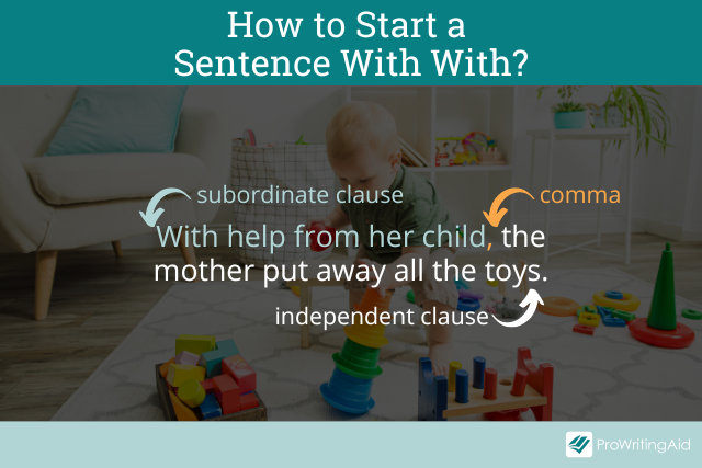 how to start a sentence with with