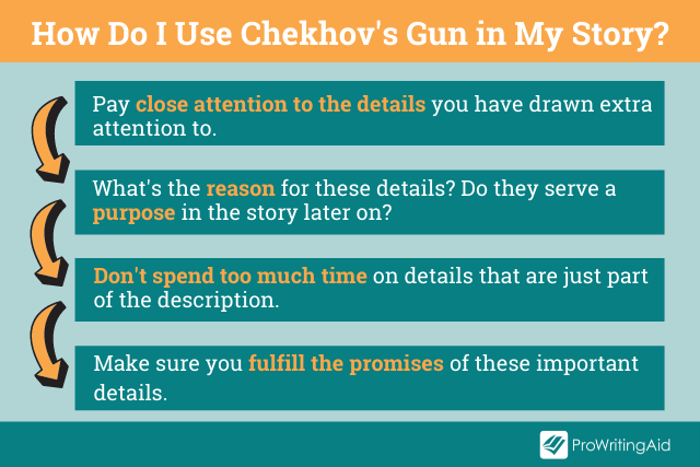 Image showing how to use chekhov's gun