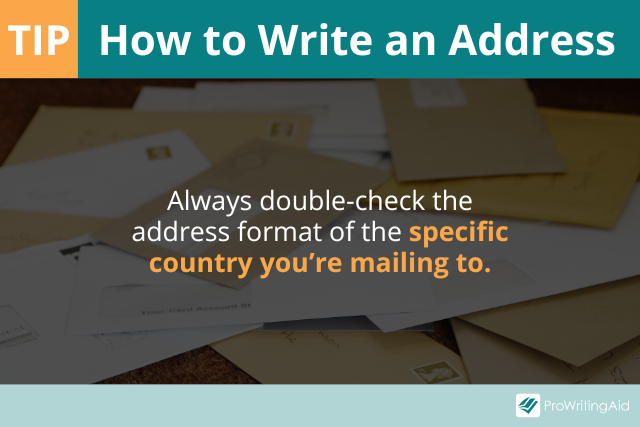 how to write an address usa