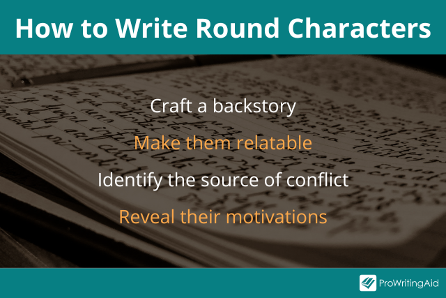 how to write round characters