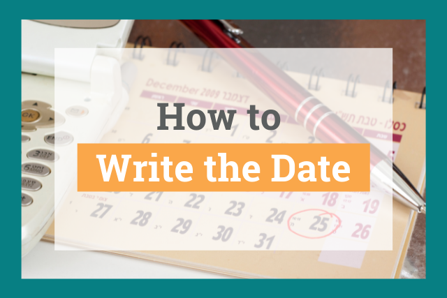 how-to-write-the-date-correctly