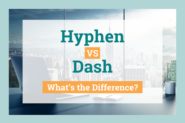 Hyphen vs dash title