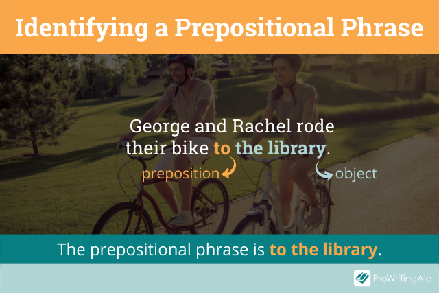 Identifying a prepositional phrase