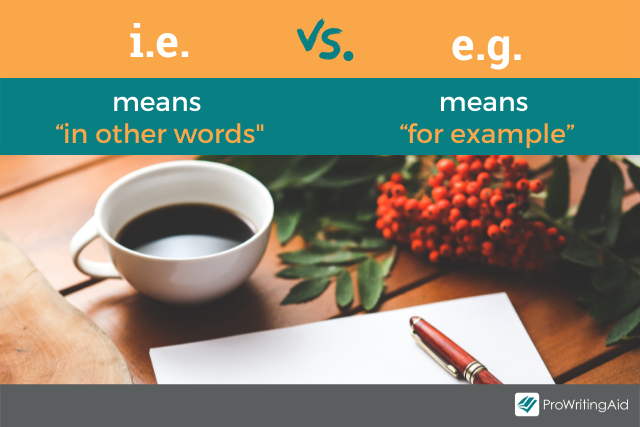 difference between i.e and e.g