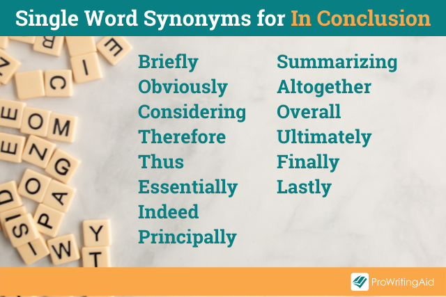 research conclude synonym