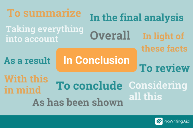 good conclusion sentences