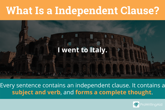 What is an independent clause?