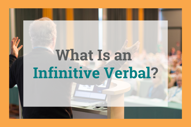Infinitive verbals cover