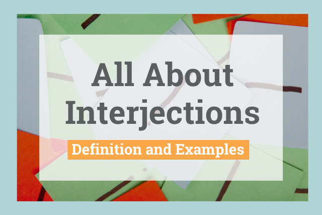 Cover image for article on interjections
