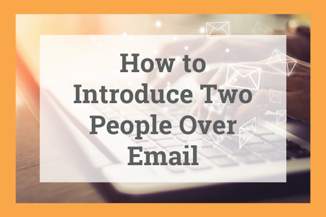 Introduce two people in an email