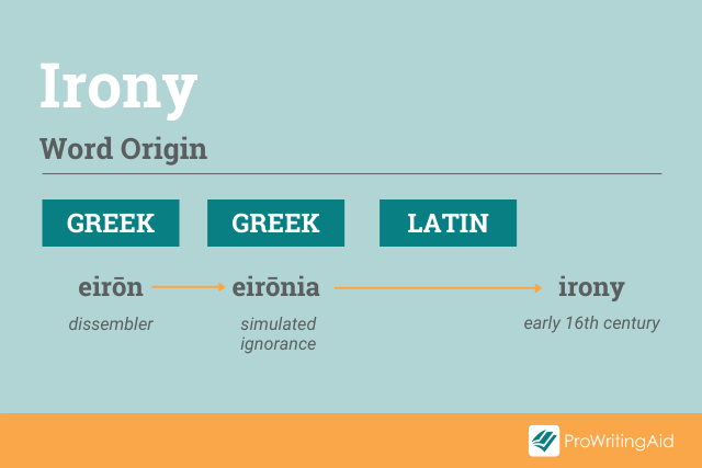 The Greek and Latin origins of irony