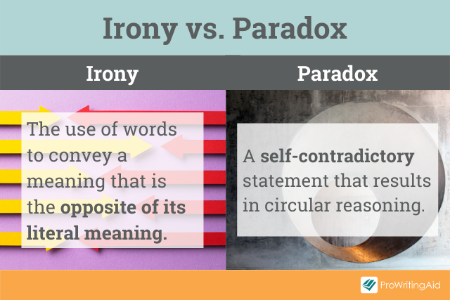 Irony versus a paradox
