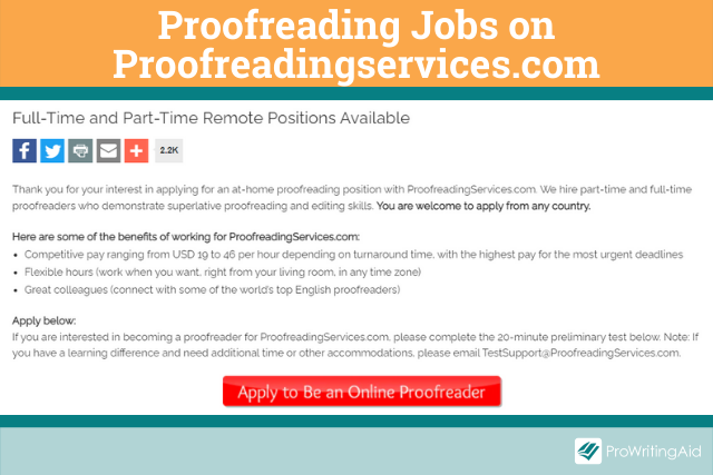 Jobs on Proofreadingservices
