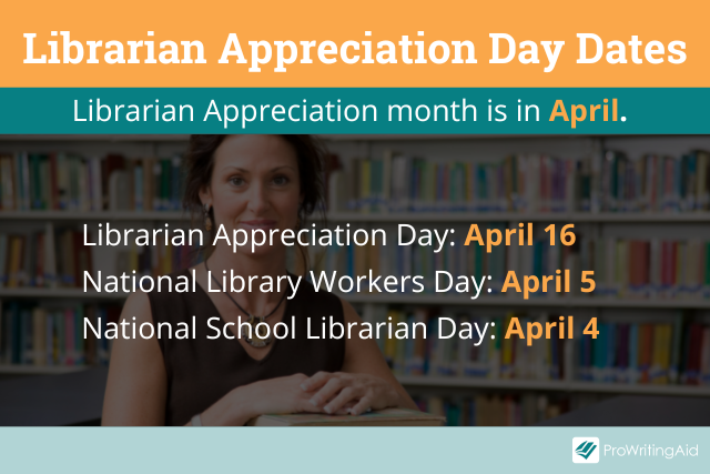 Librarian appreciation day dates