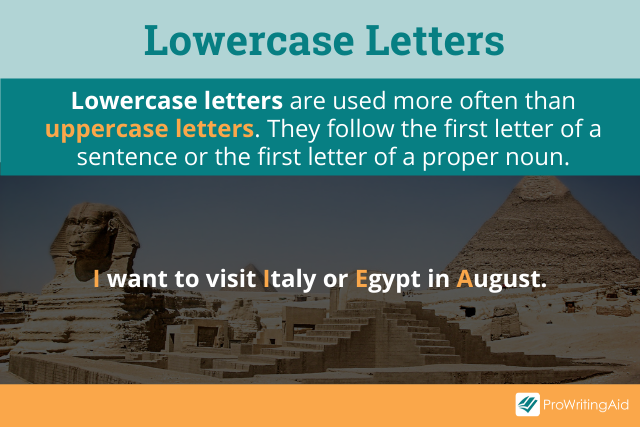 Lowercase letters definition