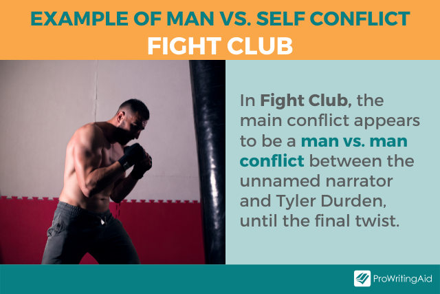 Image showing man vs self in fight club