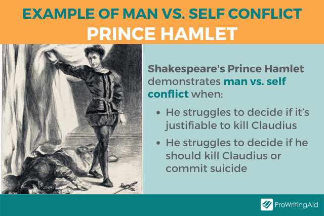 Image showing man vs self in Hamlet