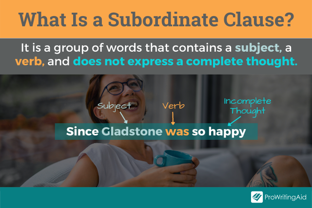 Image showing what is a subordinate clause