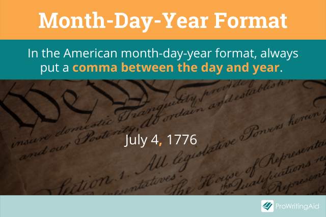 How To Write Month Day And Year In A Sentence