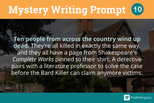 Mystery writing prompts 10