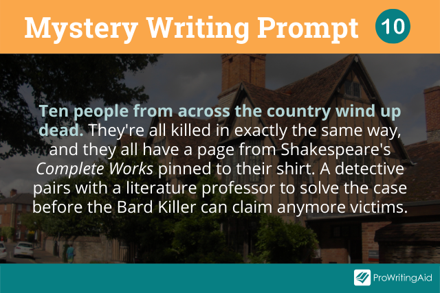 Mystery Writing Prompts10 