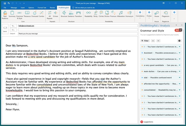 ProWritingAid for Microsoft Word