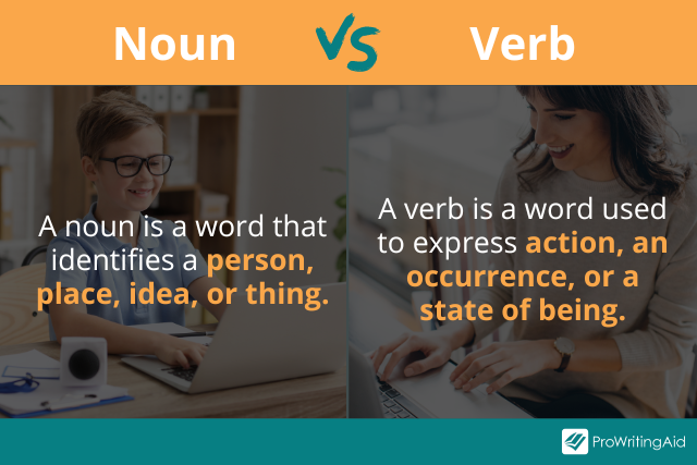 What Is The Difference Between Verb And Noun With Examples