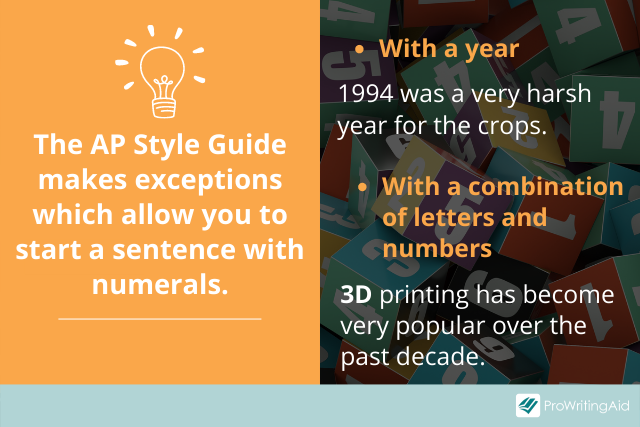 Using numbers with the AP style guide