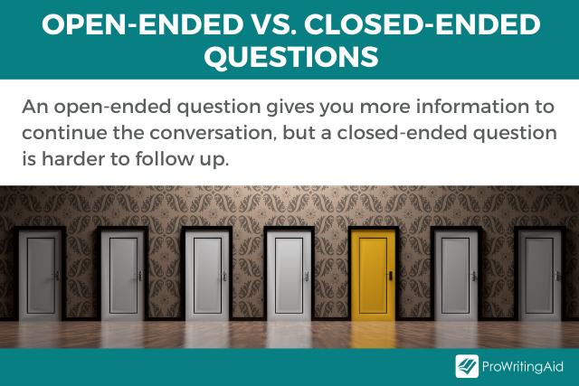 Image showing open-vs-closed ended questions