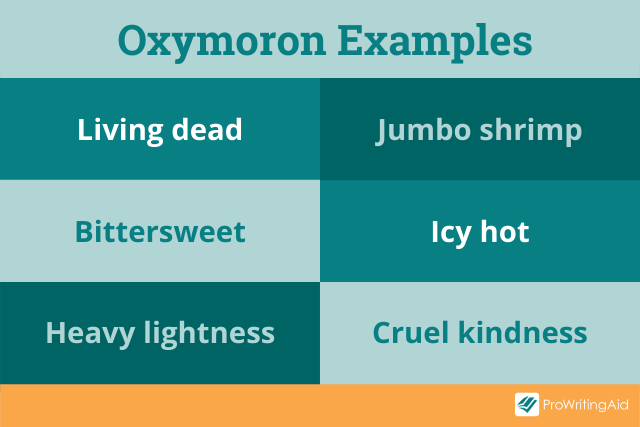 Oxymoron examples