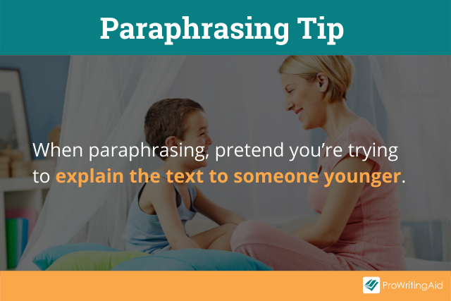 Paraphrasing tip