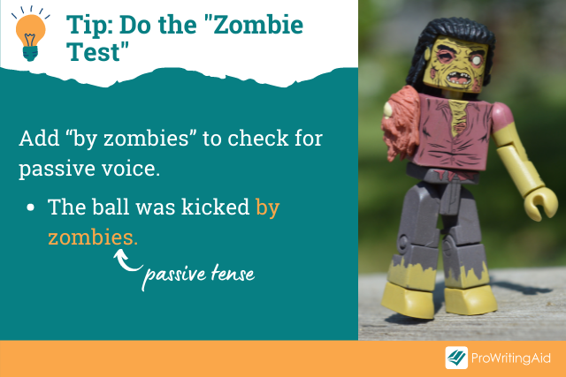 Image showing zombie test for passive voice