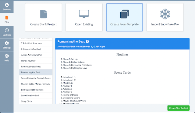 use established story templates