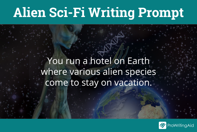 Alien sci-fi writing prompts