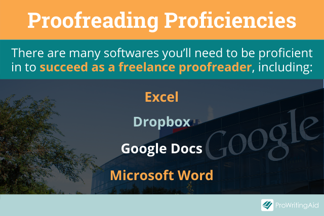 Proofreading proficiencies