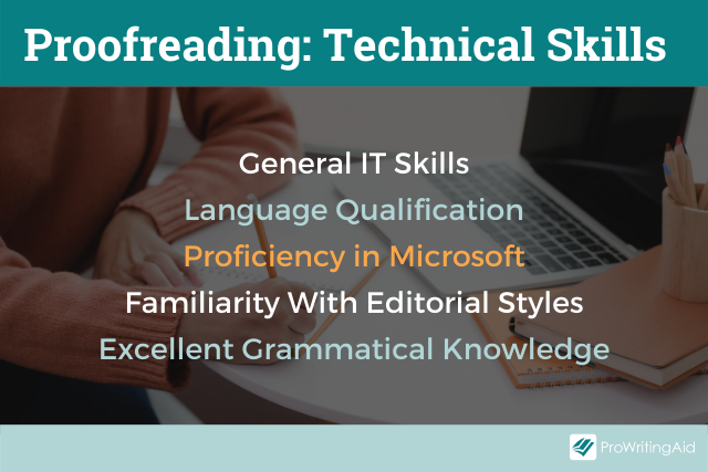 Proofreading technical skills