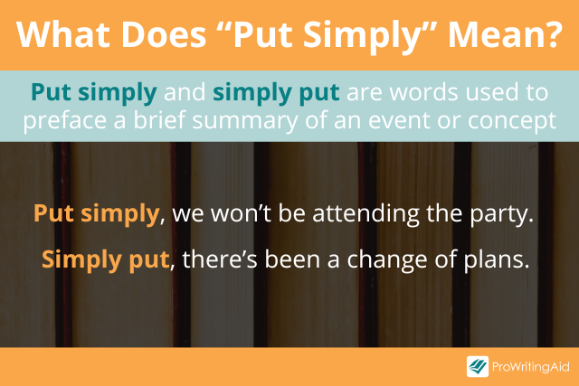 Put Simply: Definition, Meaning, and Correct Usage