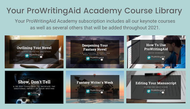 prowritingaid academy course library