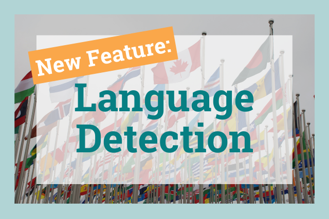 new feature: language detection