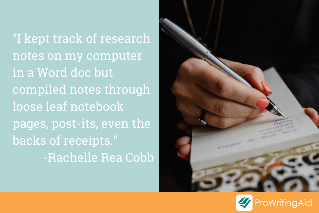 Imaging show direct quote from Rachelle Rea Cobb